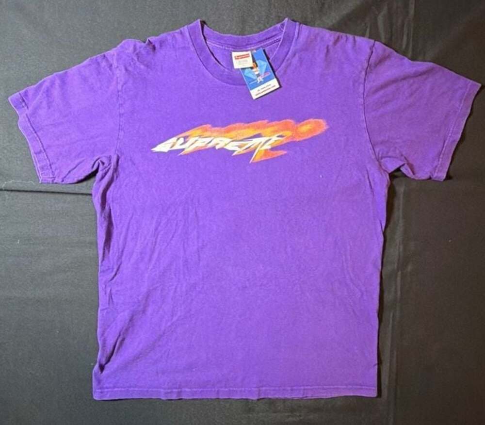 Supreme Wind Tee Purple SS21